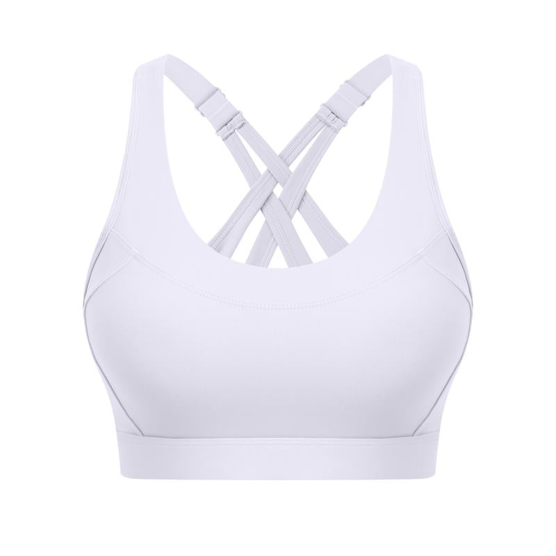 High Impact Sports Bra for Women โ High Support Molded Cups, Adjustable Straps & Back Closure, Cross, Workout & Running Bra