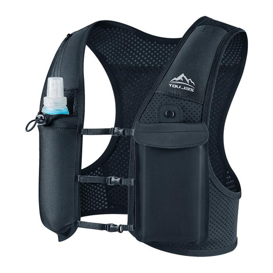 Unisex Lightweight Running Vest with Storage Pockets and Hydration Bladder Breathable Adjustable for Runners Cyclists Walking Exercise Men&Women Sport